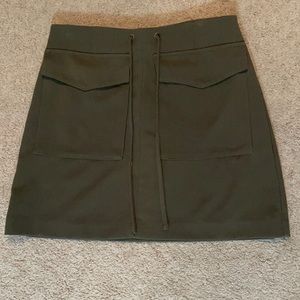 Army Green Mini Skirt